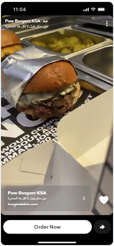 Snapchat Ad — Pow Burger Wrap