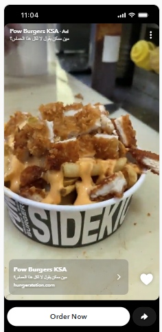 Snapchat Ad — Loaded Fries Bowl